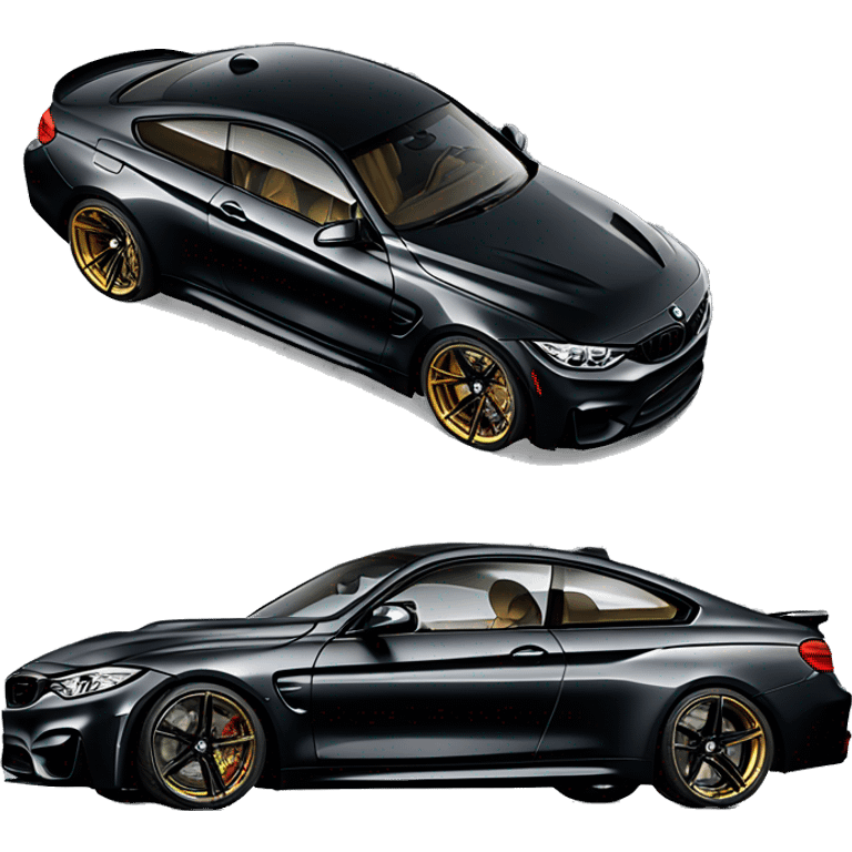 2024 g82 black BMW m4 lowered  emoji