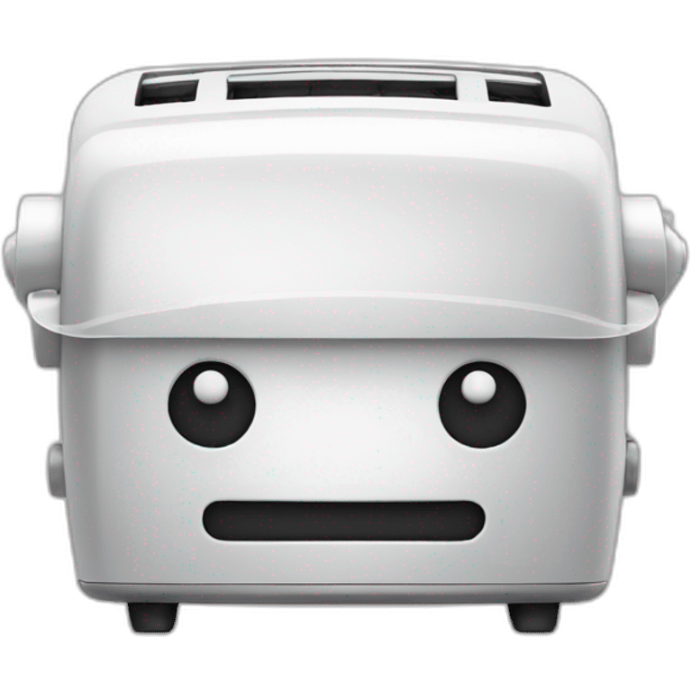 toaster square face robot wearing a chef hat emoji