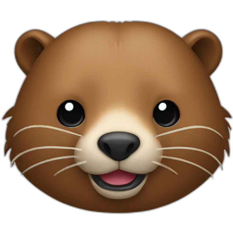 Beaver-body emoji