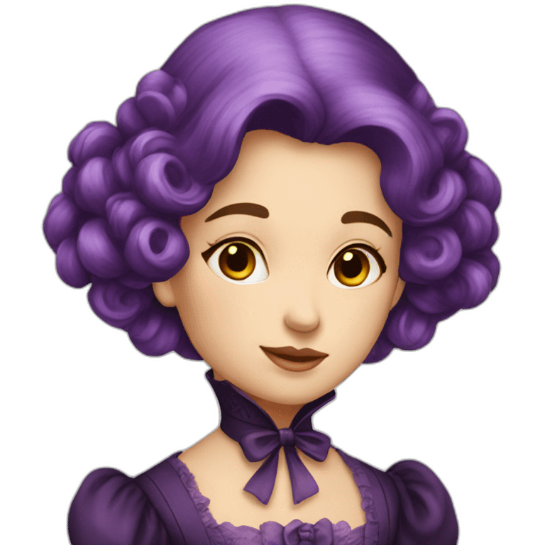 purple-hair-victorian-lady emoji