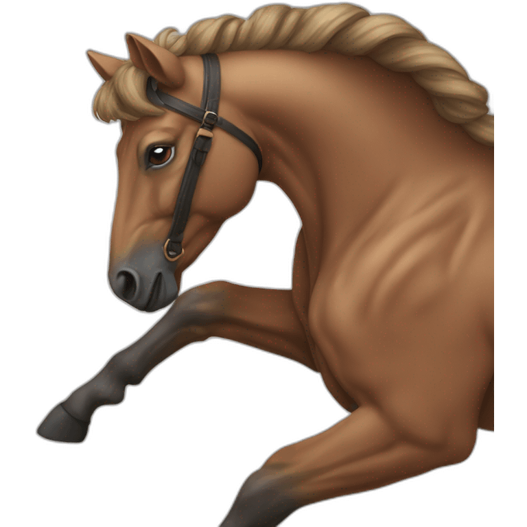 male sagittarius's (upper half man, lower half horse) detailed emoji