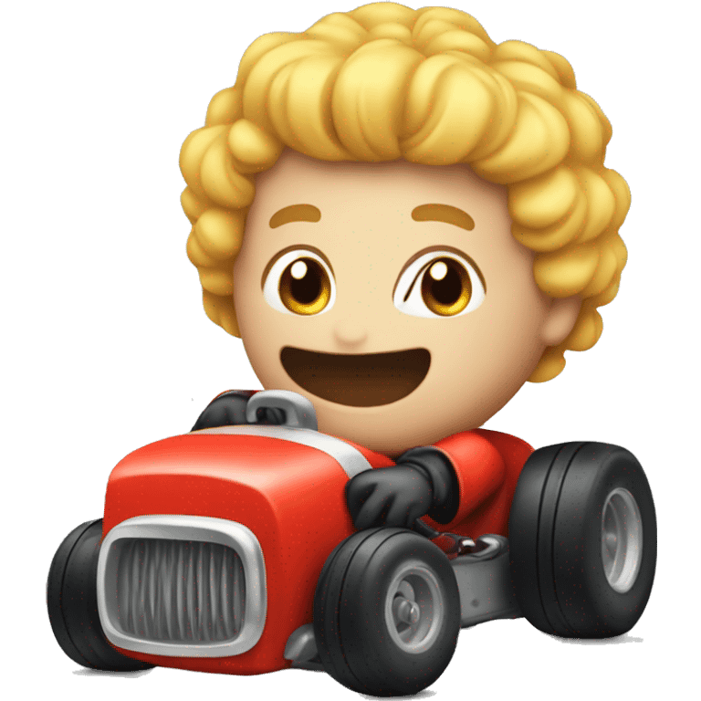 Me racing hot rod emoji