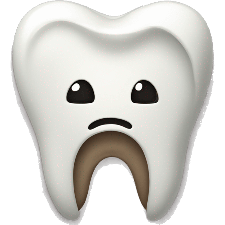 sad tooth emoji