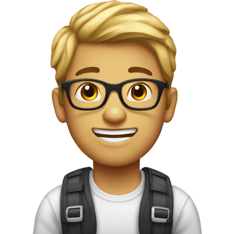 nerdy boy with braces emoji