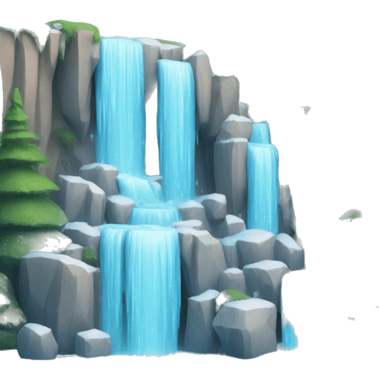 frozen waterfall emoji