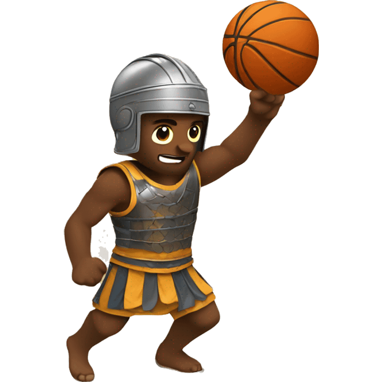 Gladiator playing basketball emoji