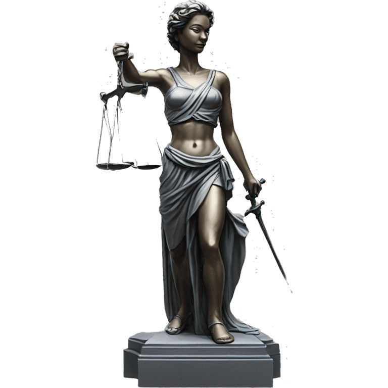 realistic justice statue emoji