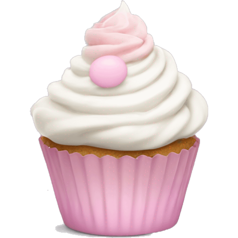 Easter white light pink cupcake emoji