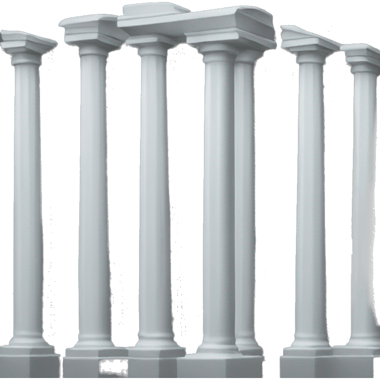 A row of columns emoji