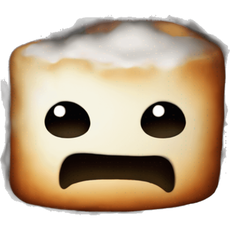 Burnt marshmallows WITHOUT FACE emoji