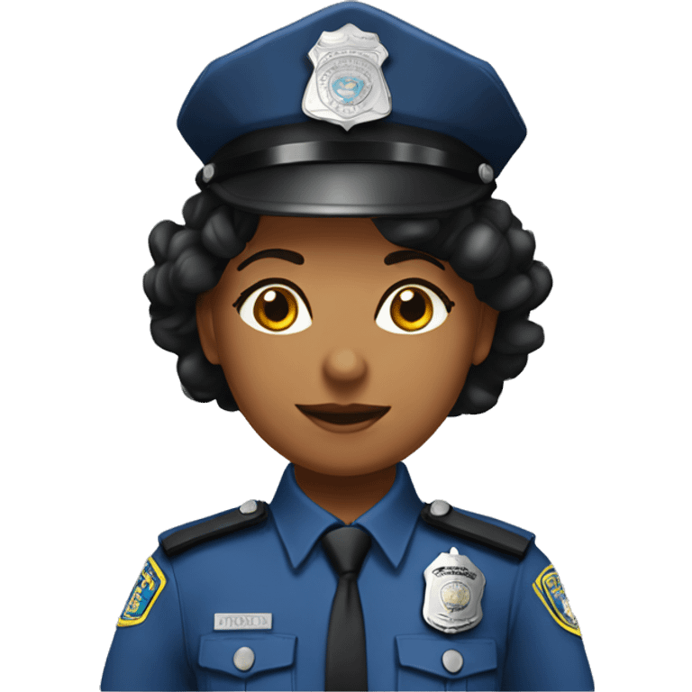 Policía nina emoji