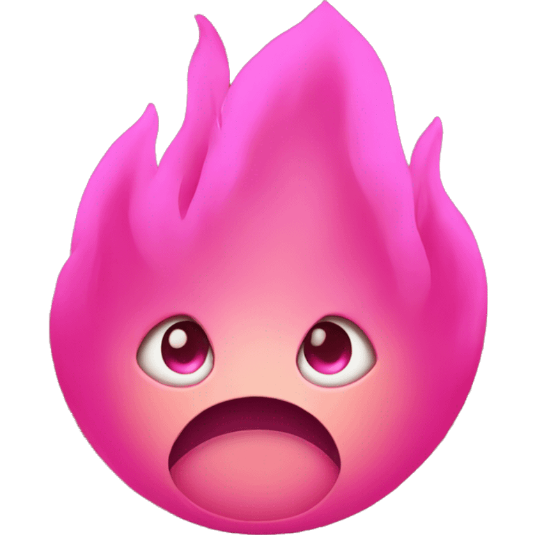 Pink fire emoji