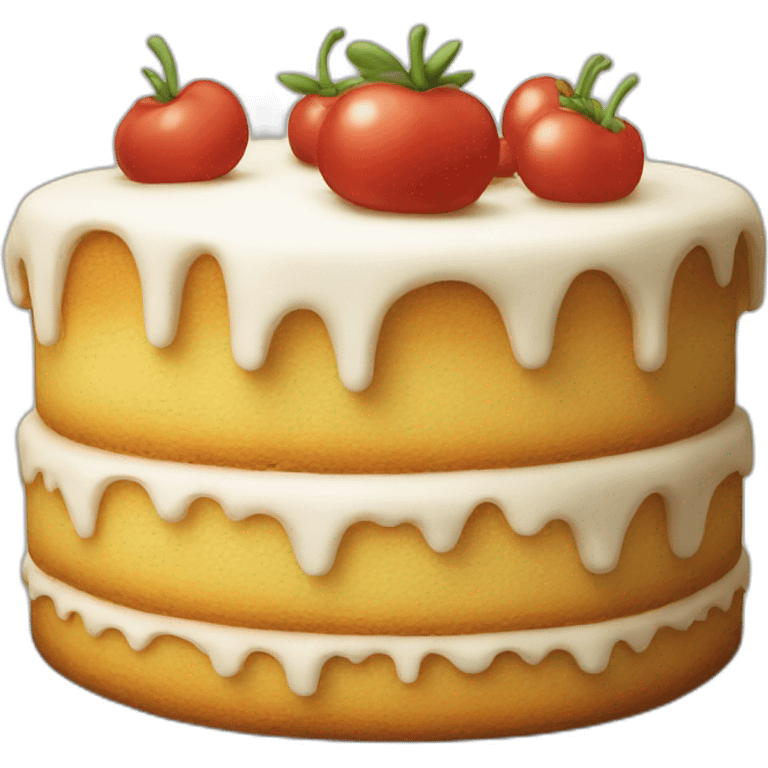 An Italian cake emoji