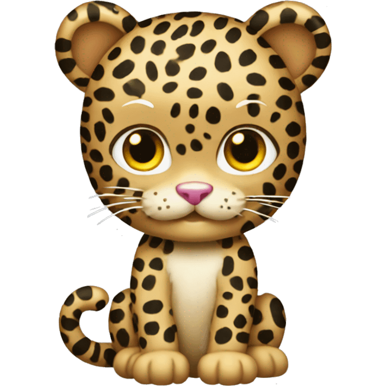 Leopard hello kitty emoji