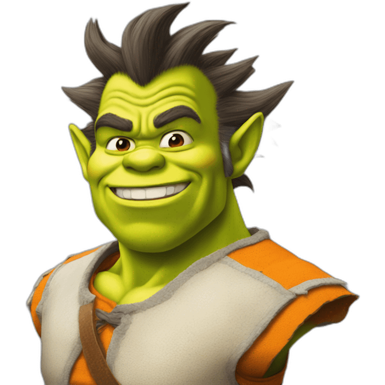 Shrek Goku emoji