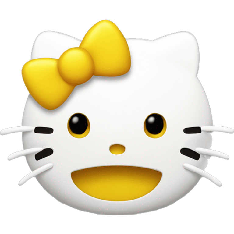 Yellow hello kitty emoji mad emoji