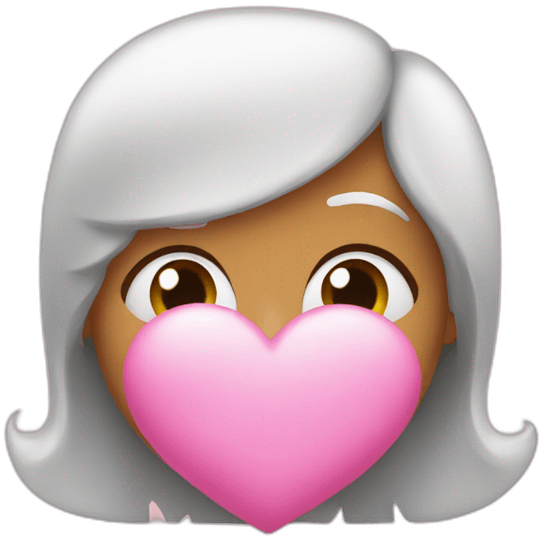 kiss-pink-heart emoji