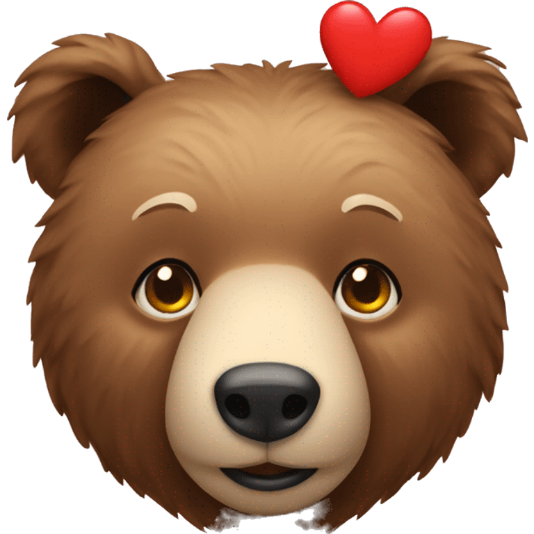 Bear with a heart emoji