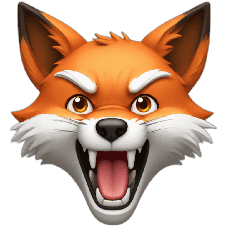 Angry fox emoji