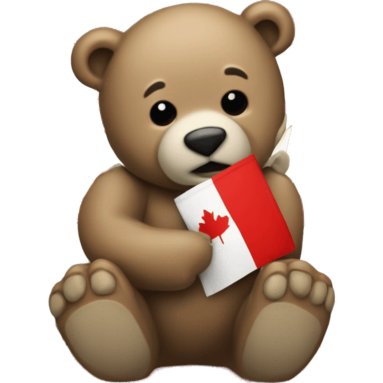 Canada flag bear emoji