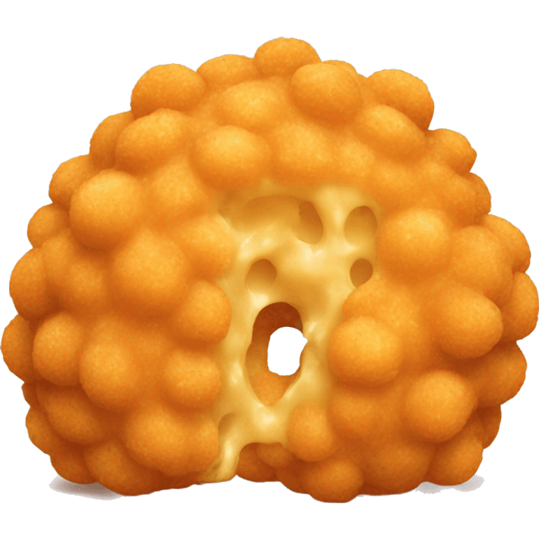 Fried cheese ball pull emoji