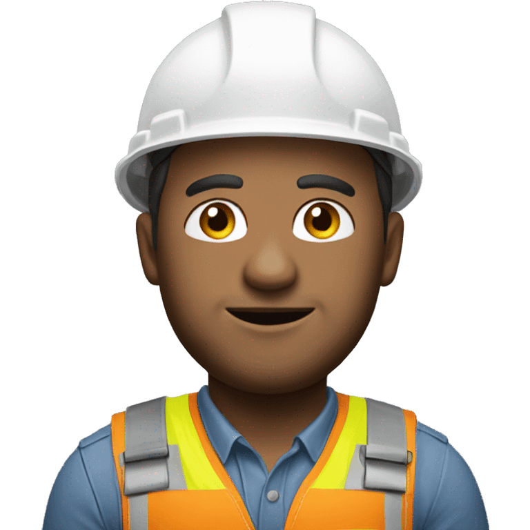 photorealistic man with a construction helmet  emoji