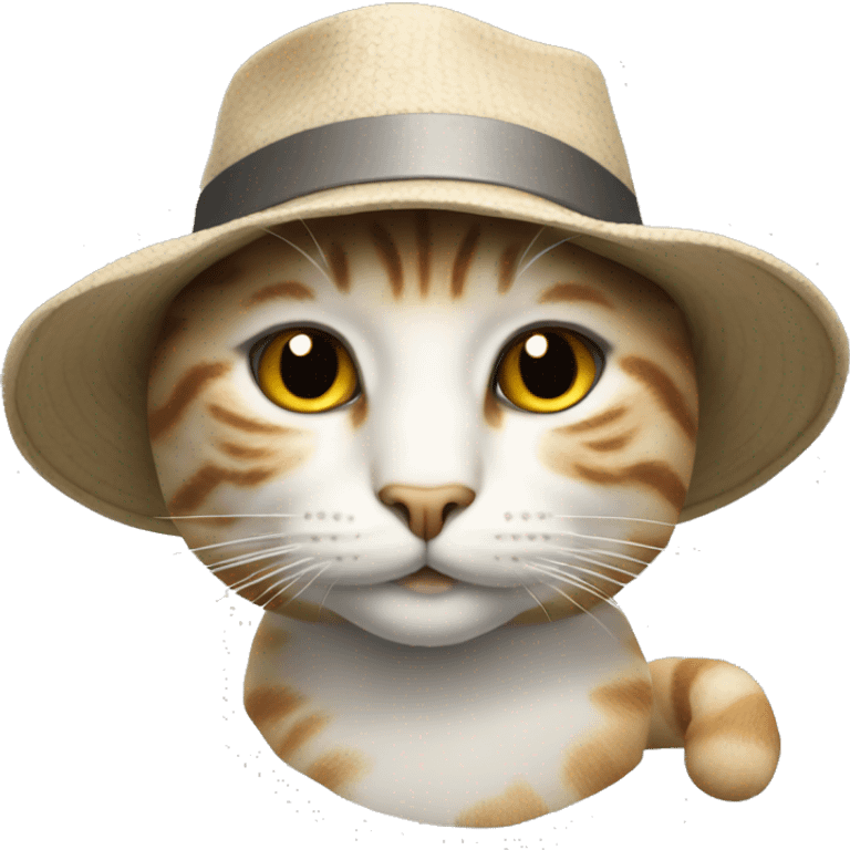 Gatto col cappello emoji