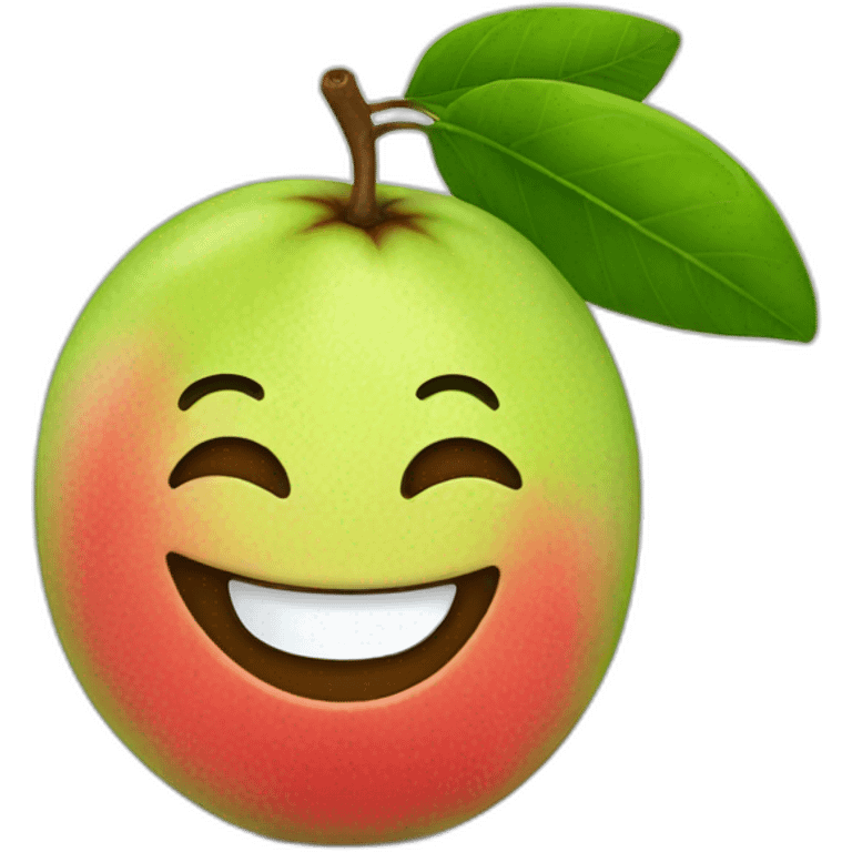 Guava smiling  emoji