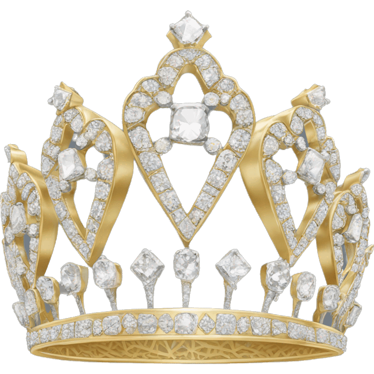 silver gold crown diamond tiara emoji