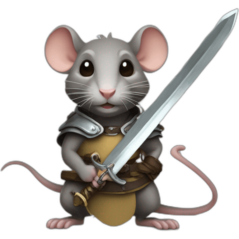 rat with sword emoji