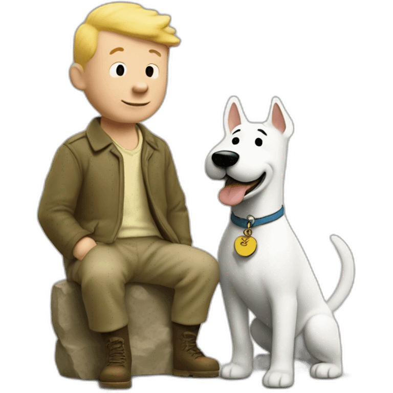 Tintin and milou emoji