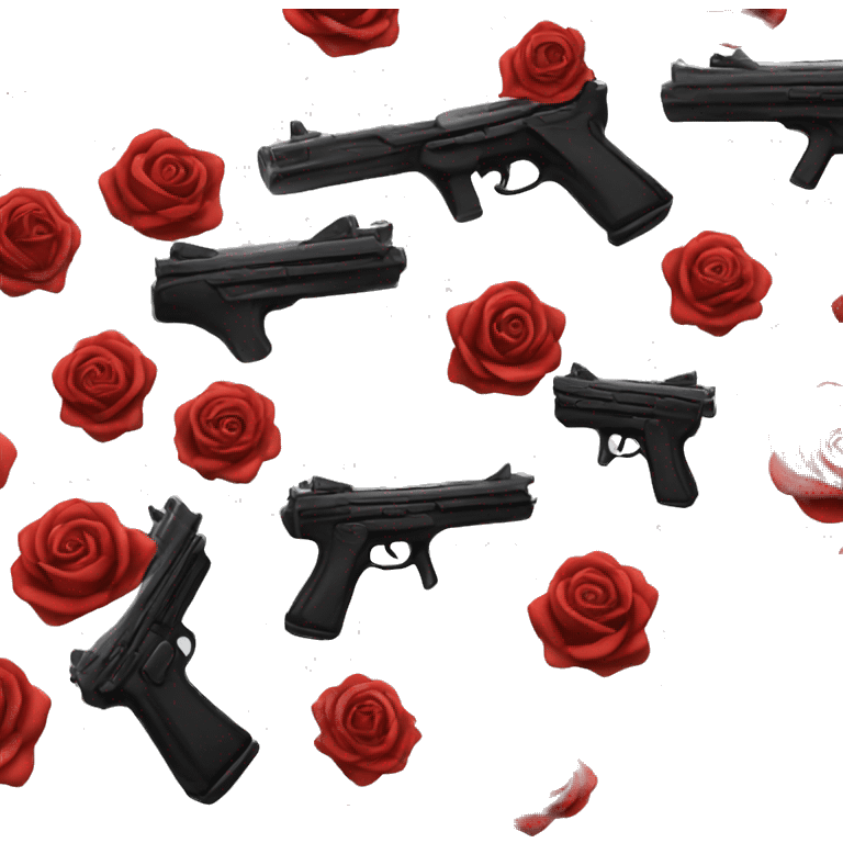 gun and roses rock band emoji