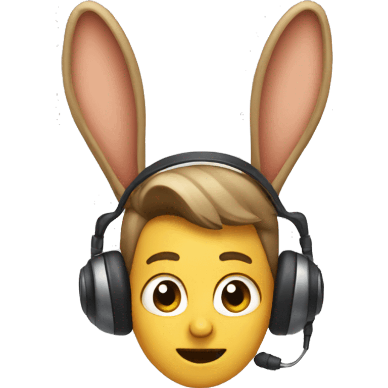 Big ears listening emoji