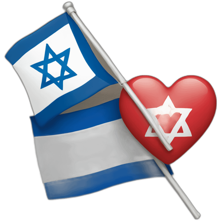 Israel flag and love flag emoji