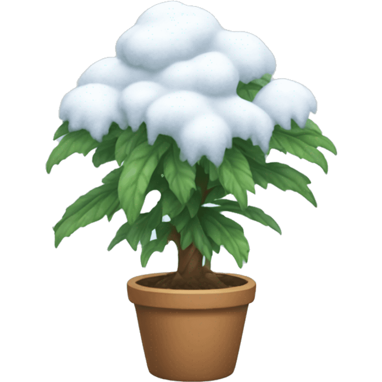 Snowy plant  emoji