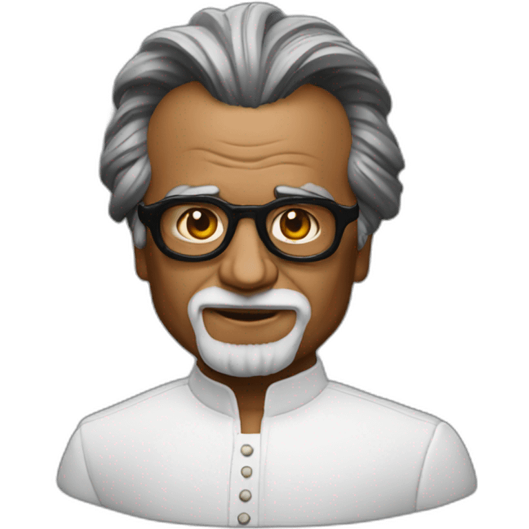 rajini with glass emoji