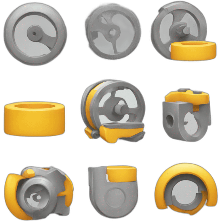 Use clean lines The emoji could have clean, precise lines to represent mechanics. emoji