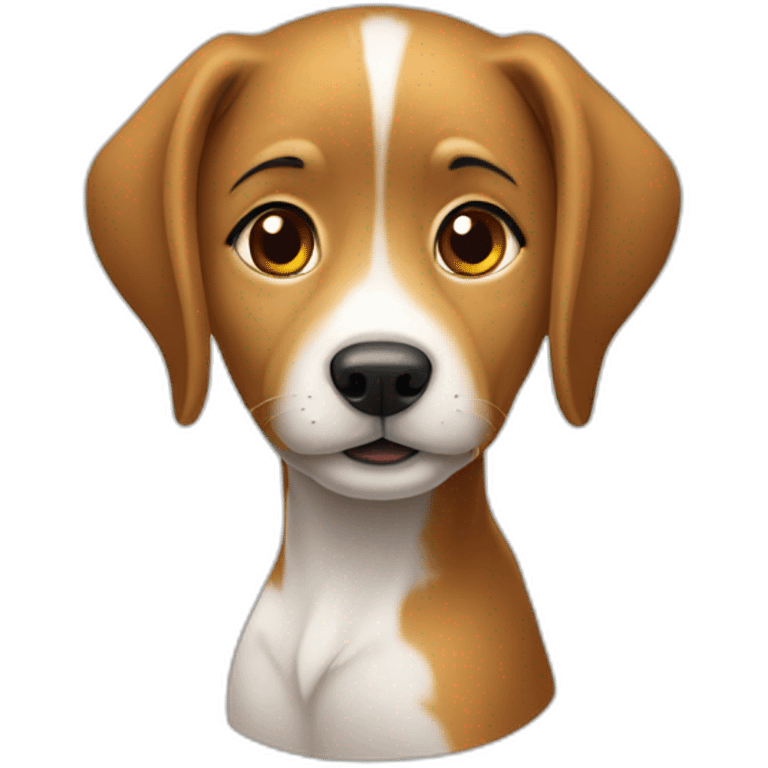 Un chien sur fille emoji