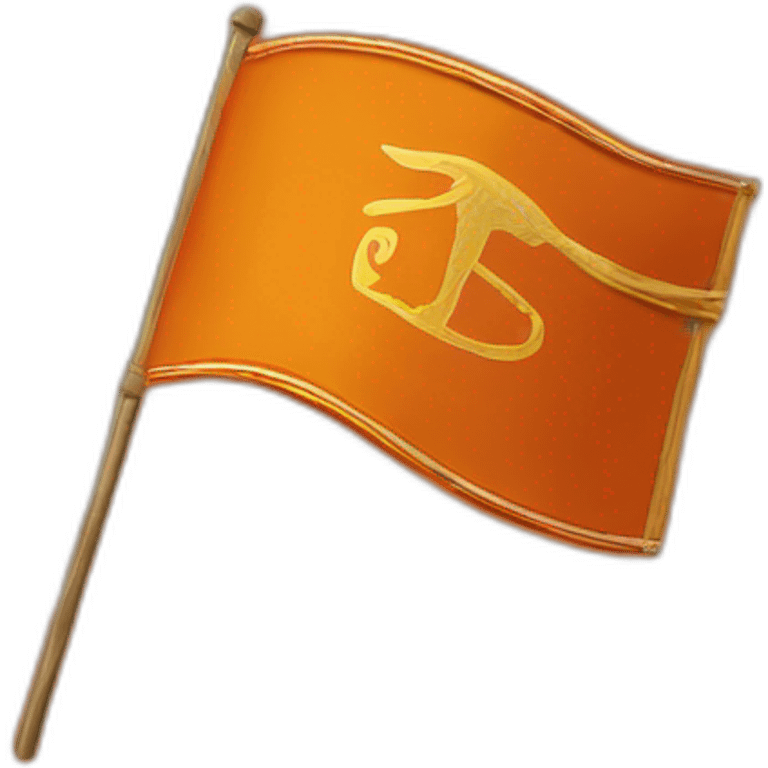 Shree ram flag orange emoji