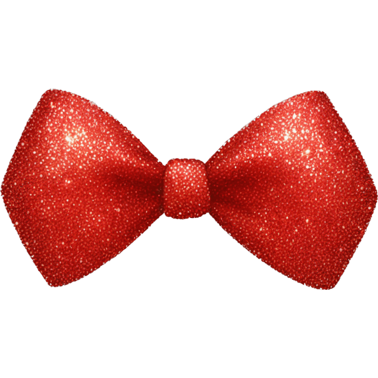 Sparkly bow red emoji