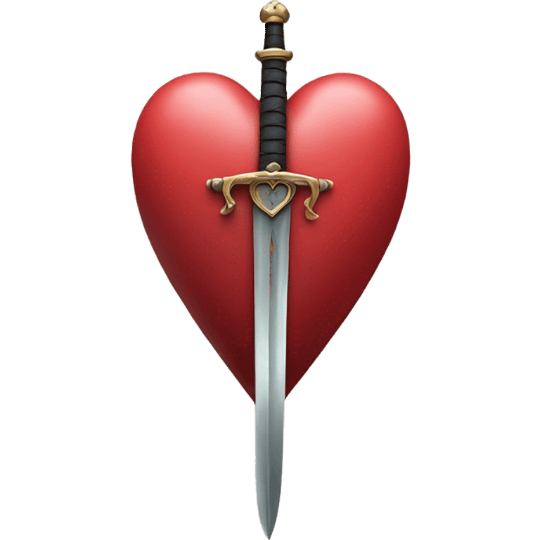 Heart and sword  emoji