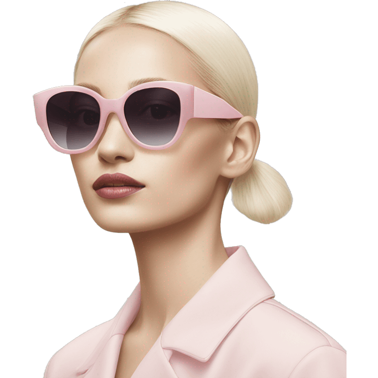 Light Pink Dior sunglasses  emoji