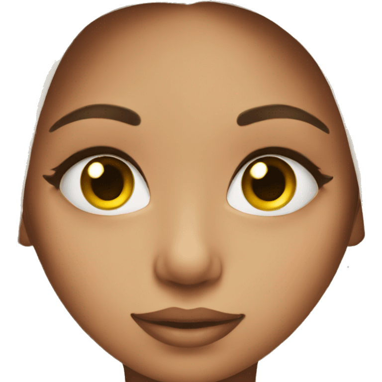 Girl with long lashes  emoji