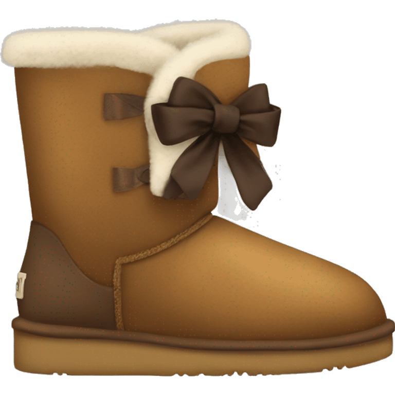 Uggs with brown bows emoji