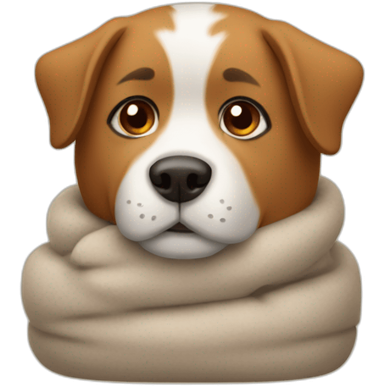 Cozy dog emoji