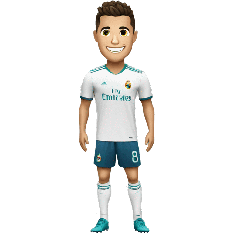 Cristiano Ronaldo dando joinha com sorriso emoji