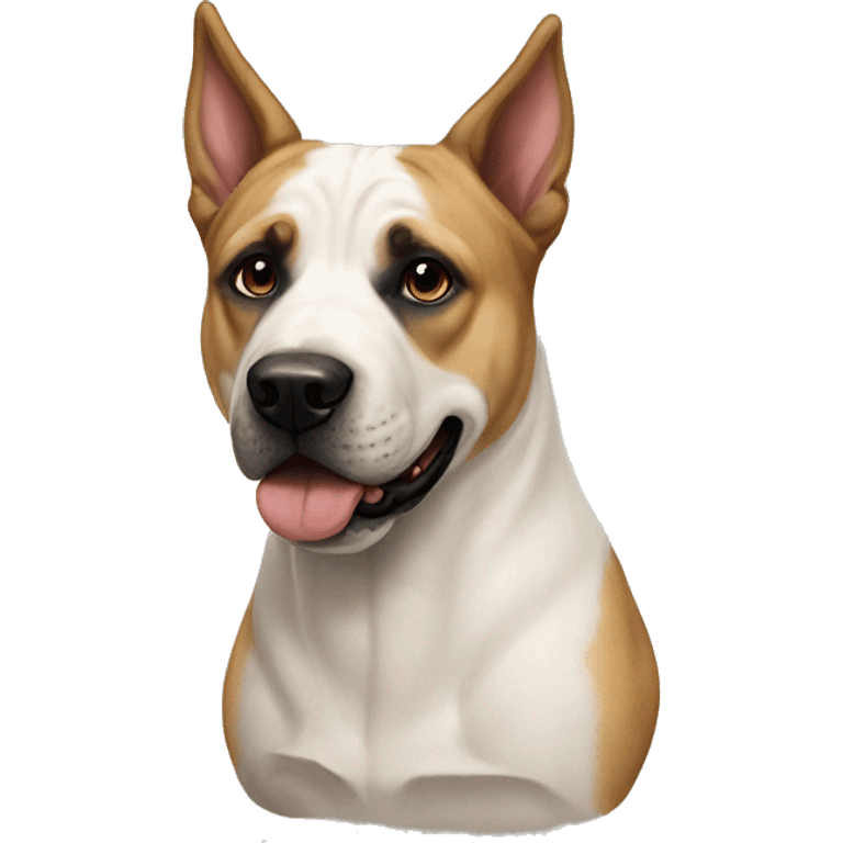 American bulldog cross German shepherd  emoji