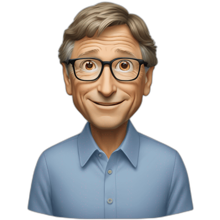 bill gates with pc emoji