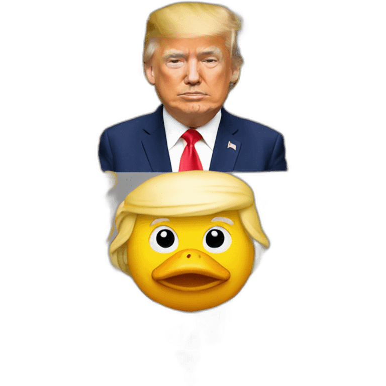 Trump avec un canard emoji