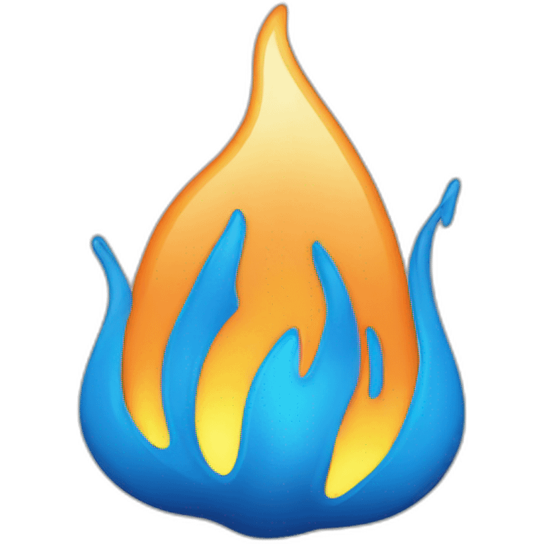 flamme bleue emoji